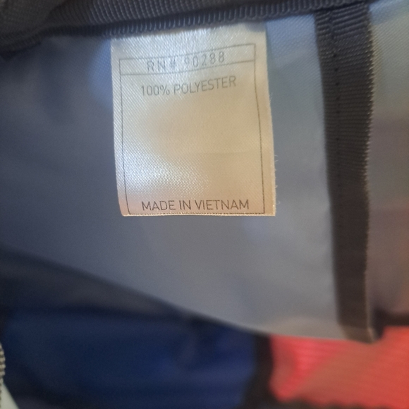 Adidas Pink & Blue Striped Backpack - Picture 5 of 9